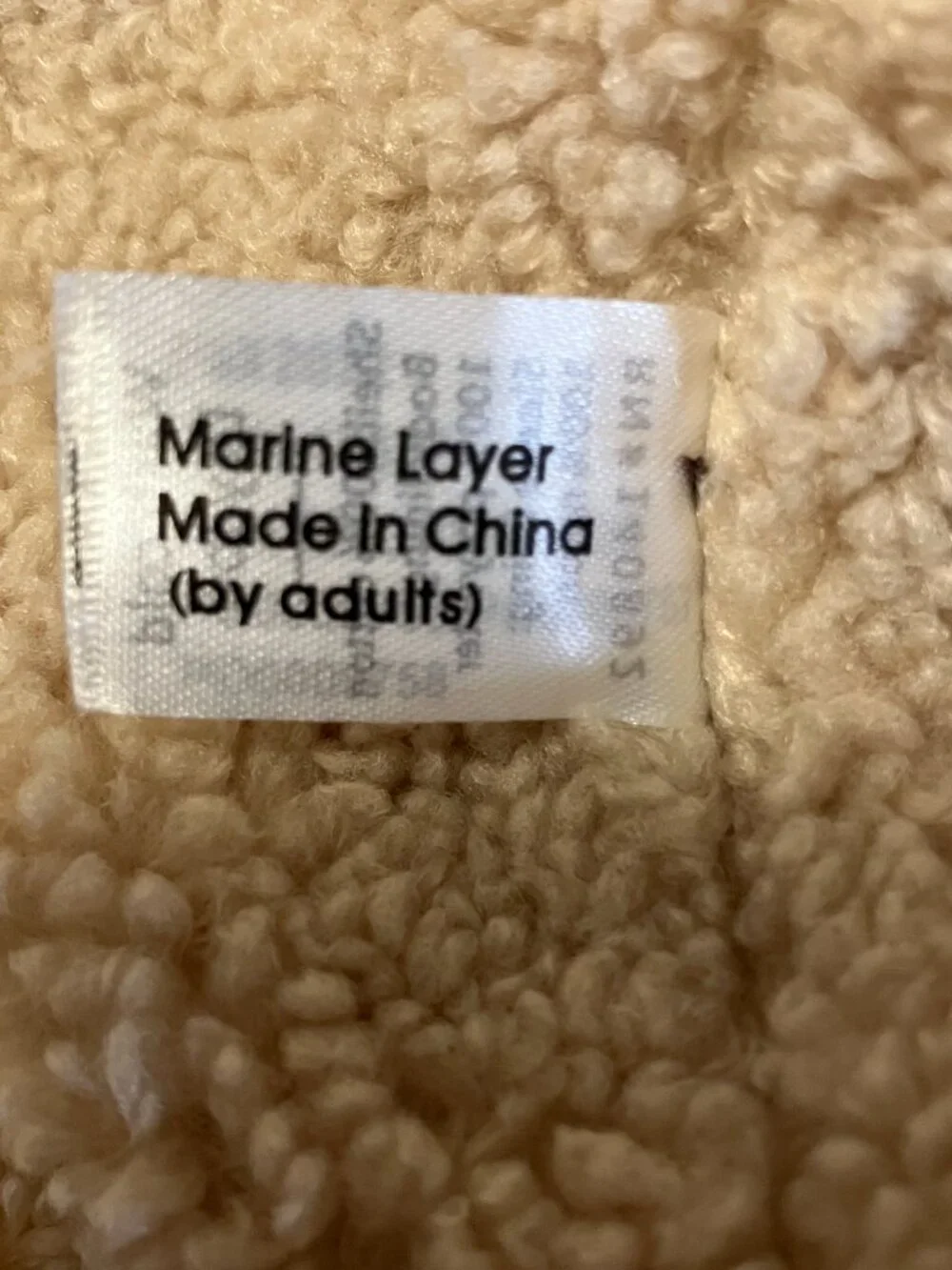 Marine Layer Boise Corduroy Sherpa Trucker Jacket Men's Medium Burgundy Brown
